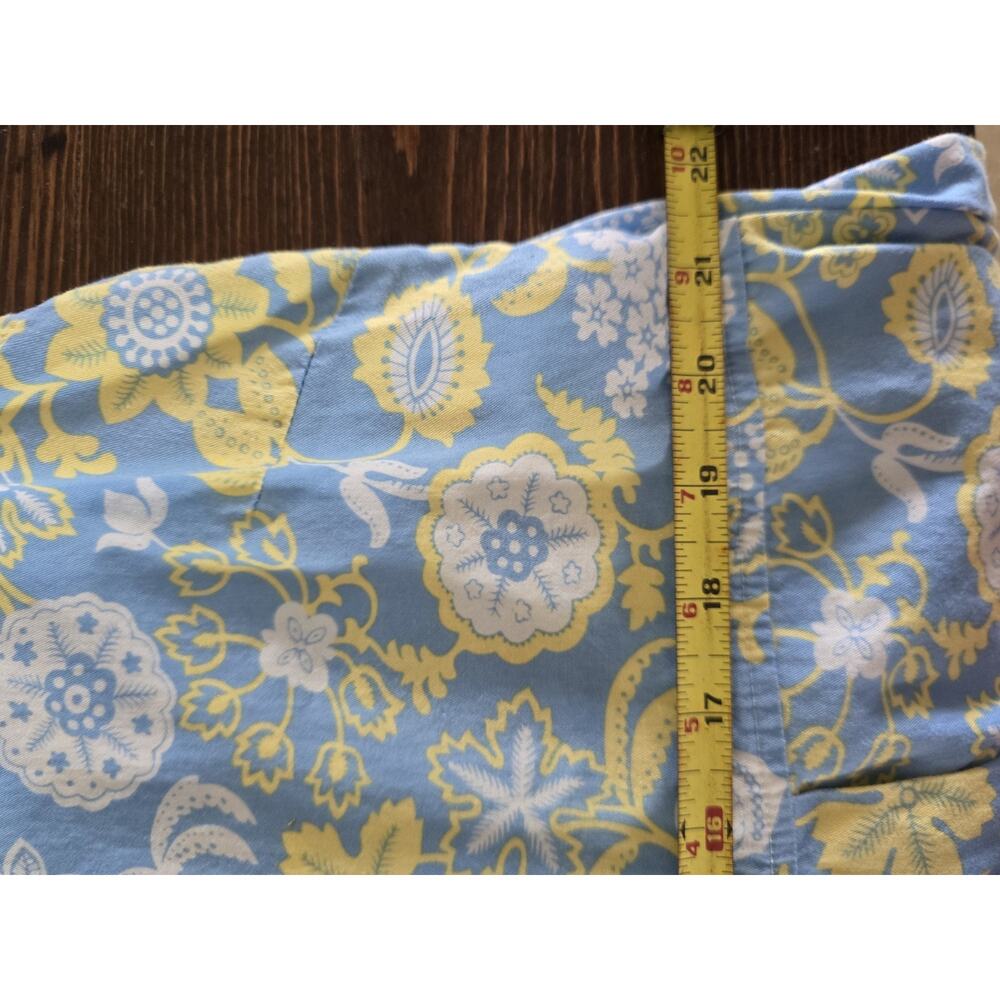Lanz Of Salzburg 2X Blue Floral Sleeveless cottage core summer dress 100% cotton - Picture 4 of 10